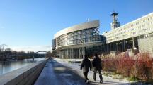 Wanderroute auf der Franz Josef Promenade beim Landhaus